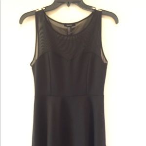 Black knee length dress